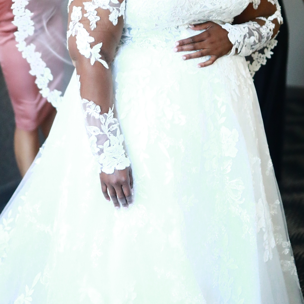 Elegant Plus Lace Wedding Dress